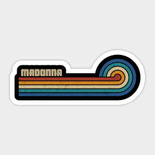 Madonna - Retro Sunset Sticker